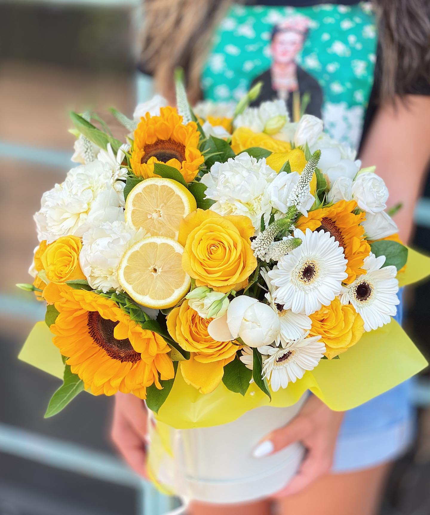 Sunflower & Lemon Sunshine Bouquet