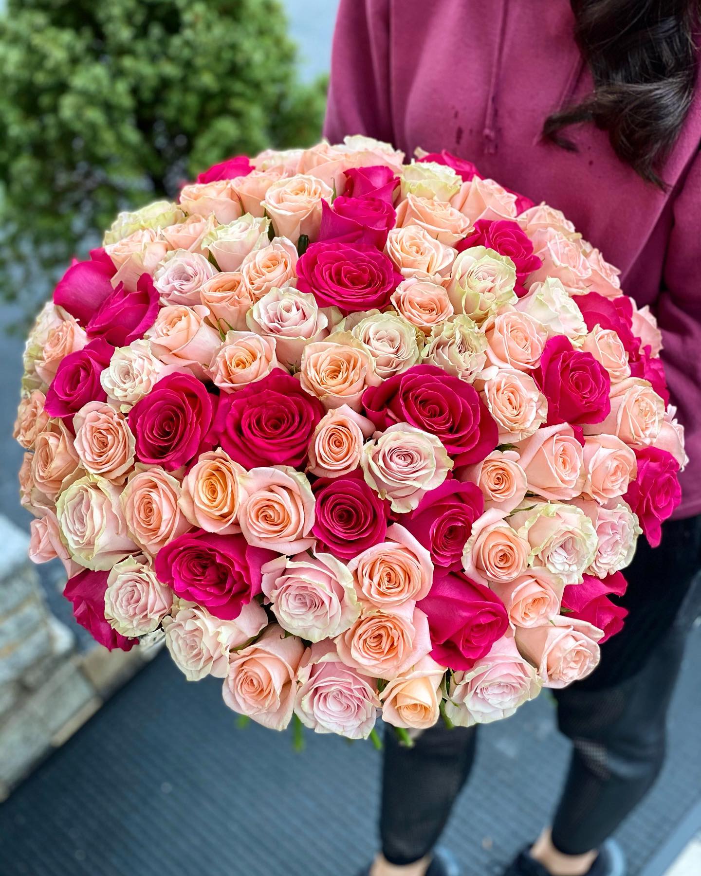 Pink & Peach Rose Mix Bouquet